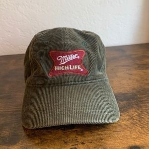 Miller high life hat corduroy